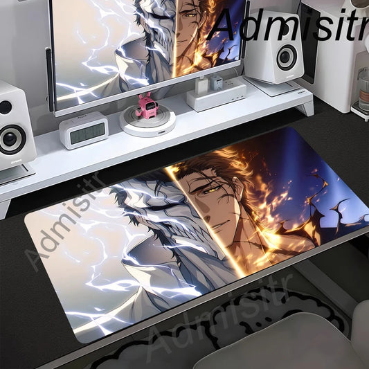 Bleach XXL Gaming Desk Mat – Kurosaki Ichigo Black & White Edition