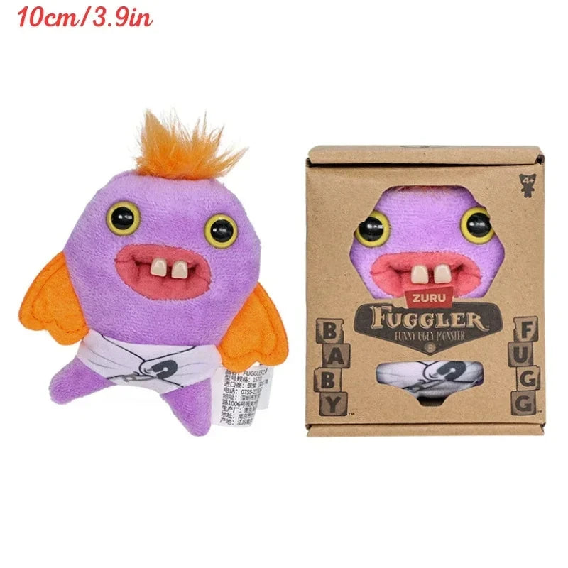 Fuggler Ugly Teeth Monster Plush Toy – Cute Wide-Eyed Collectible Mini Plush Doll (8–9cm)