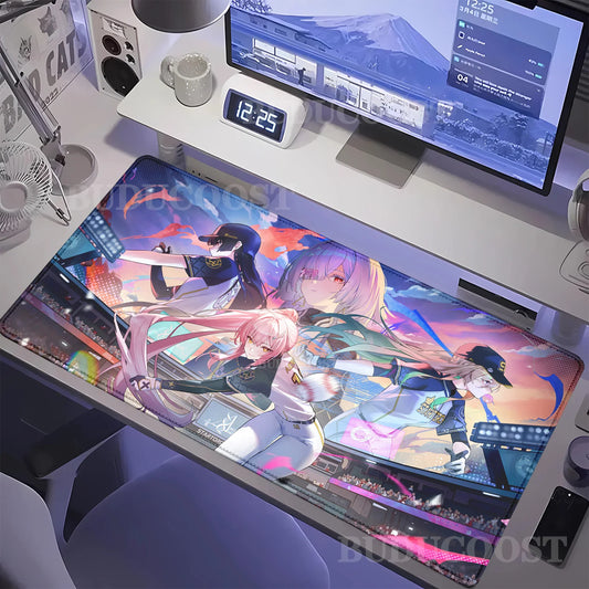 Gaming Mousepad Aemeath Wuthering 400x900mm HD Printing Desk Mat