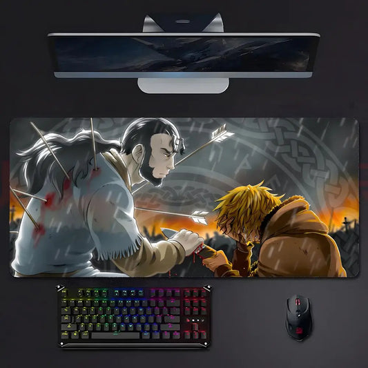 Vinland Saga XL Gaming Desk Mat – LockEdge Edition | Anime Mousepad