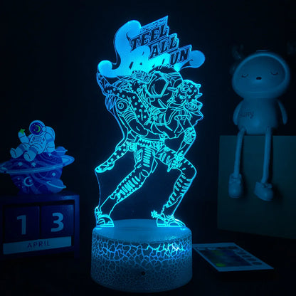 JoJo's Bizarre Adventure Hol 3D LED Night Light