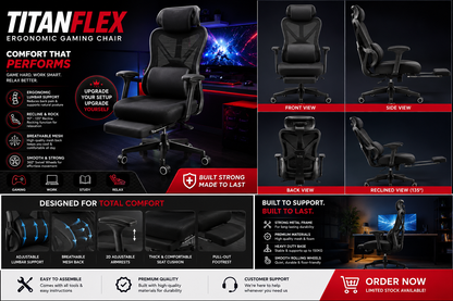 JHK TitanFlex Pro Gaming & Office Chair