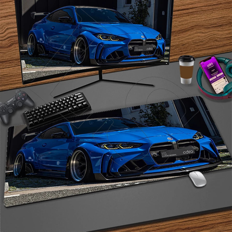 Sports Car XXL Gaming Mouse Pad – Non-Slip Desk Mat