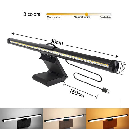 LED Monitor Light Bar – Eye-Care Screen Light with Stepless Dimming for Computer Monitors, Work & Gaming