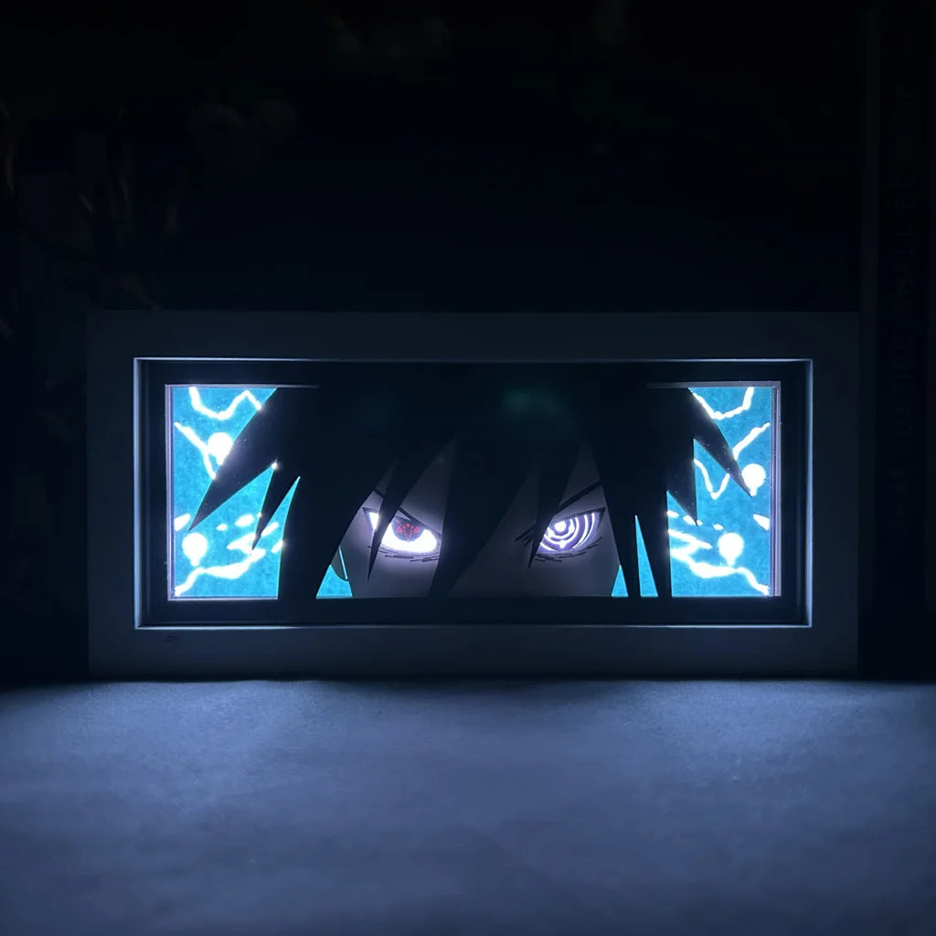 Uchiha Sasuke & Uzumaki Naruto 3D Anime LED Light Box