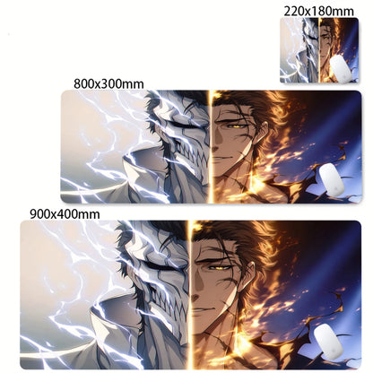 Bleach XXL Gaming Desk Mat – Kurosaki Ichigo Black & White Edition