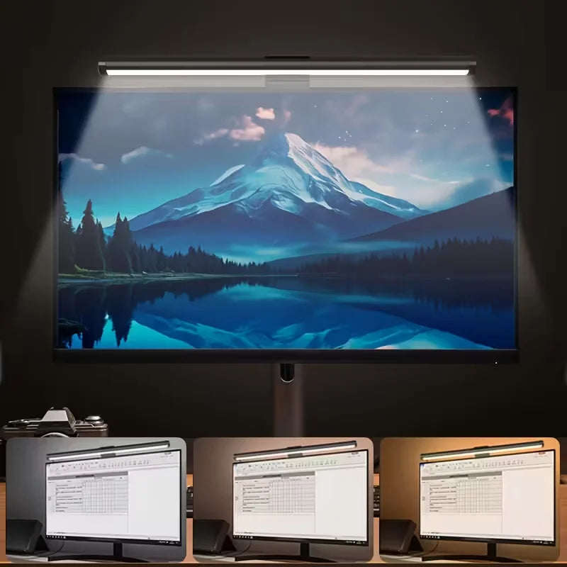 LED Monitor Light Bar – Eye-Care Screen Light with Stepless Dimming for Computer Monitors, Work & Gaming