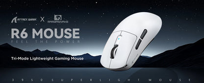 Attack Shark R6 Ultra-Light Wireless Gaming Mouse