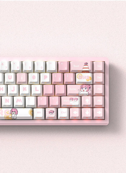 NEON SHOGUN Keycap Set – 129-Key Anime PBT Side-Glow Edition