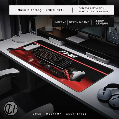 F1 Racer 33 XXL Gaming Desk Mat – Non-Slip Mousepad