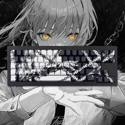 MAKIMA NOIR Keycap Set – 129-Key Anime PBT Japan Edition