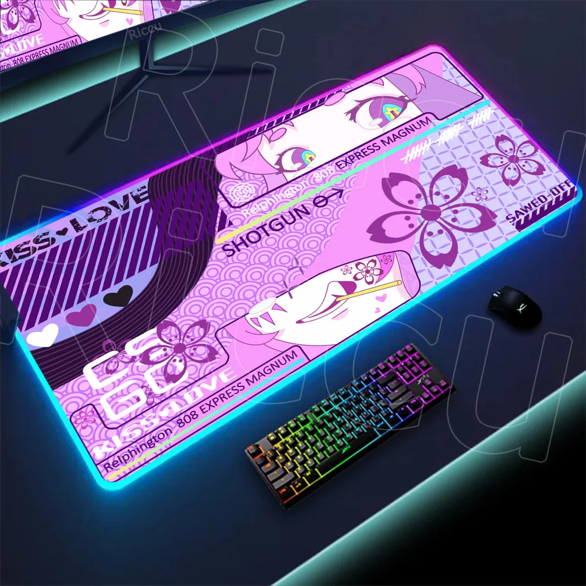 RGB XXL Gaming Mouse Pad – LED Backlit CSGO Desk Mat | Large Non-Slip Keyboard & Mouse Pad for PC Gaming Setup