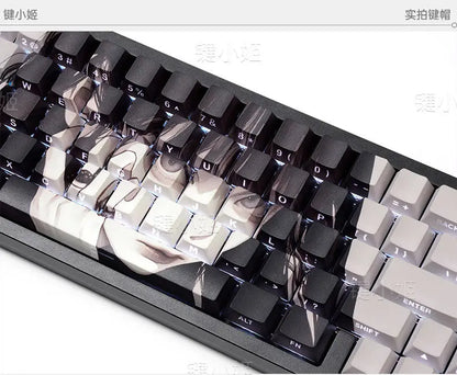 MAKIMA ECLIPSE Keycap Set – 82-Key Translucent PBT | Anime Edition