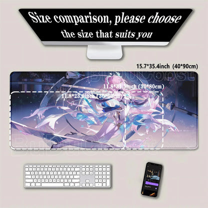 Gaming Mousepad Aemeath Wuthering  400x900mm HD Printing Desk Mat