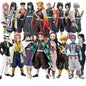 Demon Slayer PVC Anime Figure Set – 6 Collectible Action Figures
