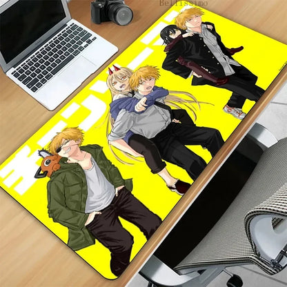 Chainsaw Man XL Gaming Desk Mat – Anime Extended Mousepad