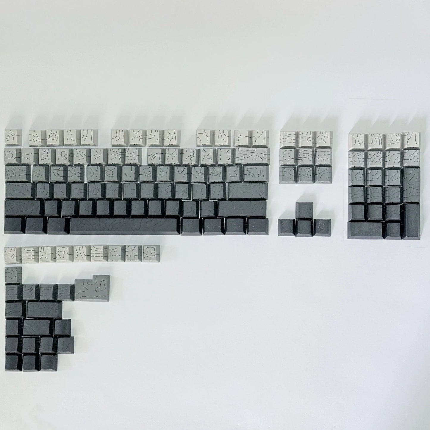 Aurora SideGlow Keycaps – Gradient RGB Shine-Through PBT