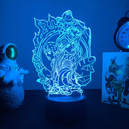 JoJo's Bizarre Adventure Hol 3D LED Night Light