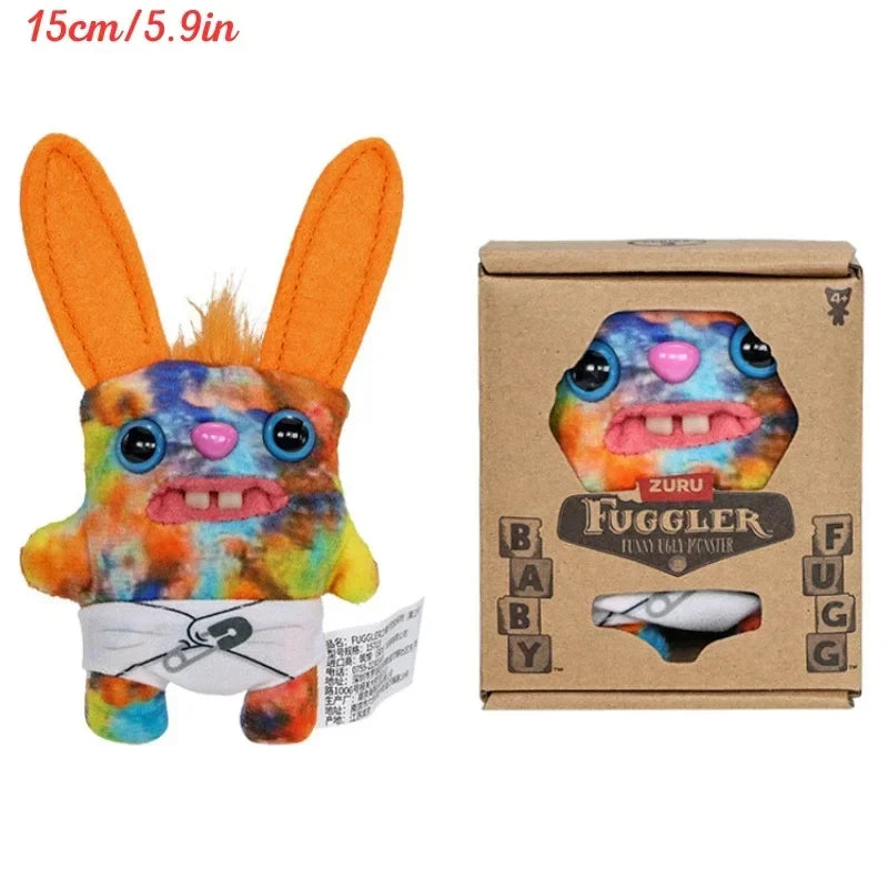 Fuggler Ugly Teeth Monster Plush Toy – Cute Wide-Eyed Collectible Mini Plush Doll (8–9cm)