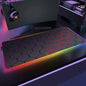 Geometric RGB XXL Gaming Mouse Pad – LED Mouse Mat 90×40cm | Large Non-Slip Desk Mat for PC, Keyboard & Gaming Setup