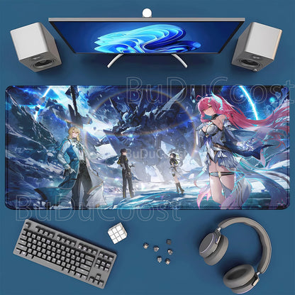 Gaming Mousepad Aemeath Wuthering  400x900mm HD Printing Desk Mat