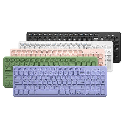 Ultra Thin Wireless Gaming Keyboard – Silent Ergonomic Keyboard for PC, Laptop & Office Use