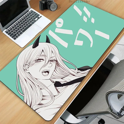 Chainsaw Man XL Gaming Desk Mat – Anime Extended Mousepad