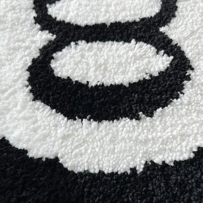 Black 8 Ball Rug – Soft Anti-Slip Gaming Carpet