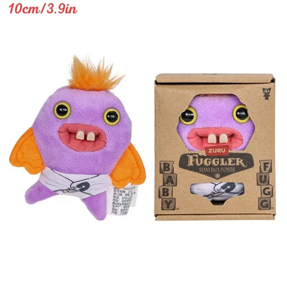 Fuggler Ugly Teeth Monster Plush Toy – Cute Wide-Eyed Collectible Mini Plush Doll (8–9cm)