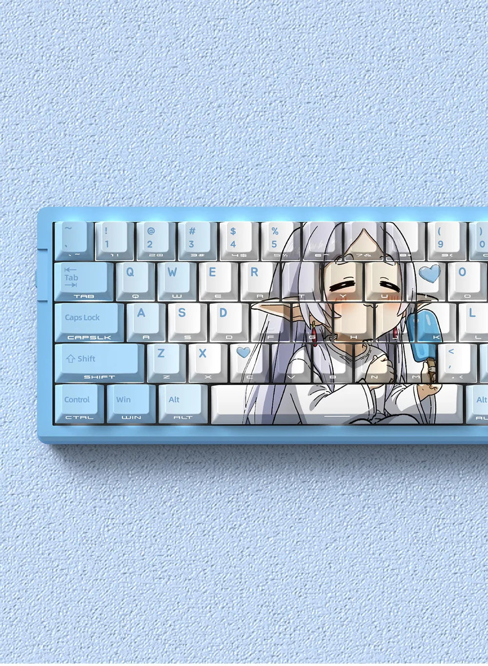 NEON SHOGUN Keycap Set – 129-Key Anime PBT Side-Glow Edition