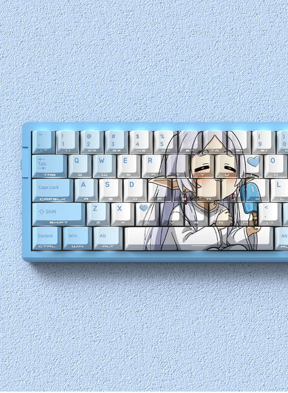 NEON SHOGUN Keycap Set – 129-Key Anime PBT Side-Glow Edition