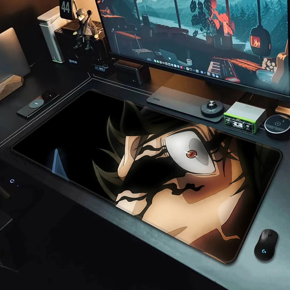 Black Clover XXL Gaming Mouse Pad (90×40cm) – HD Printed Anime Desk Mat with Non-Slip Base & Stitched Edges