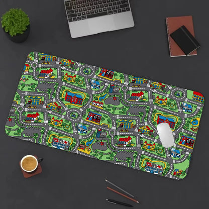 Retro City XXL Gaming Mouse Pad – Vintage Car Desk Mat