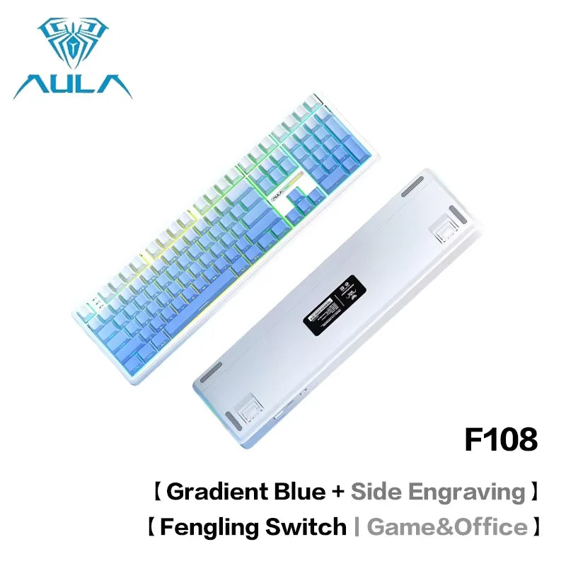 AULA F108Pro Tri-Mode RGB Keyboard