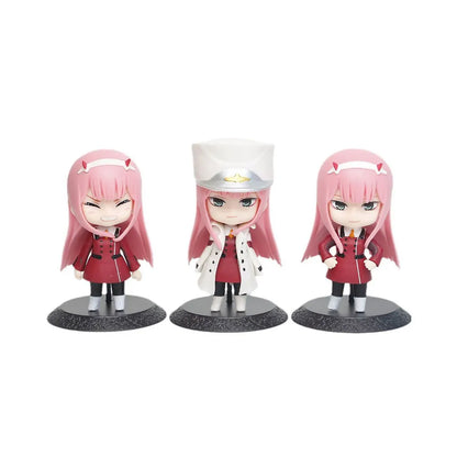 Zero Two Chibi Anime Figure 10 cm – PVC Collectible with Stand