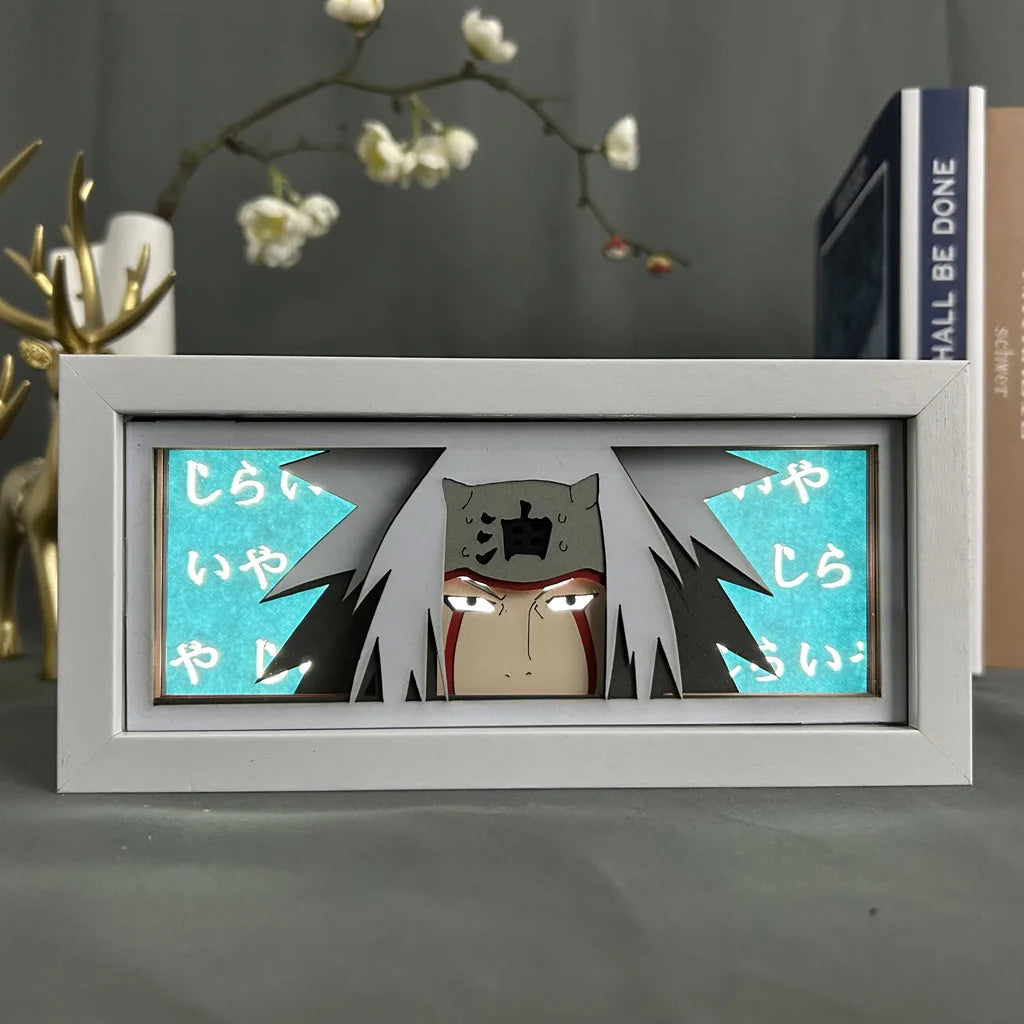 Uchiha Sasuke & Uzumaki Naruto 3D Anime LED Light Box
