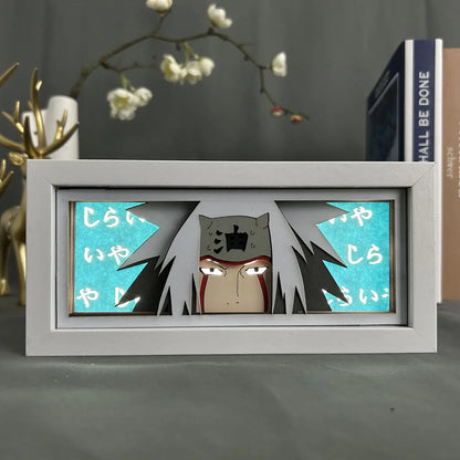 Uchiha Sasuke & Uzumaki Naruto 3D Anime LED Light Box