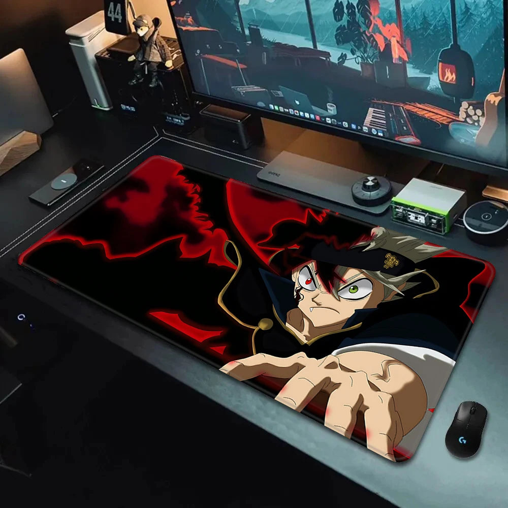 Black Clover XXL Gaming Mouse Pad (90×40cm) – HD Printed Anime Desk Mat with Non-Slip Base & Stitched Edges