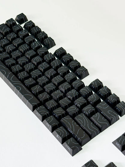 Aurora SideGlow Keycaps – Gradient RGB Shine-Through PBT