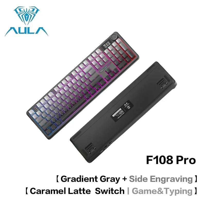 AULA F108Pro Tri-Mode RGB Keyboard