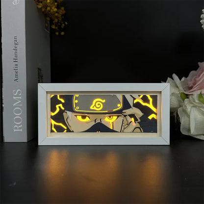 Uchiha Sasuke & Uzumaki Naruto 3D Anime LED Light Box