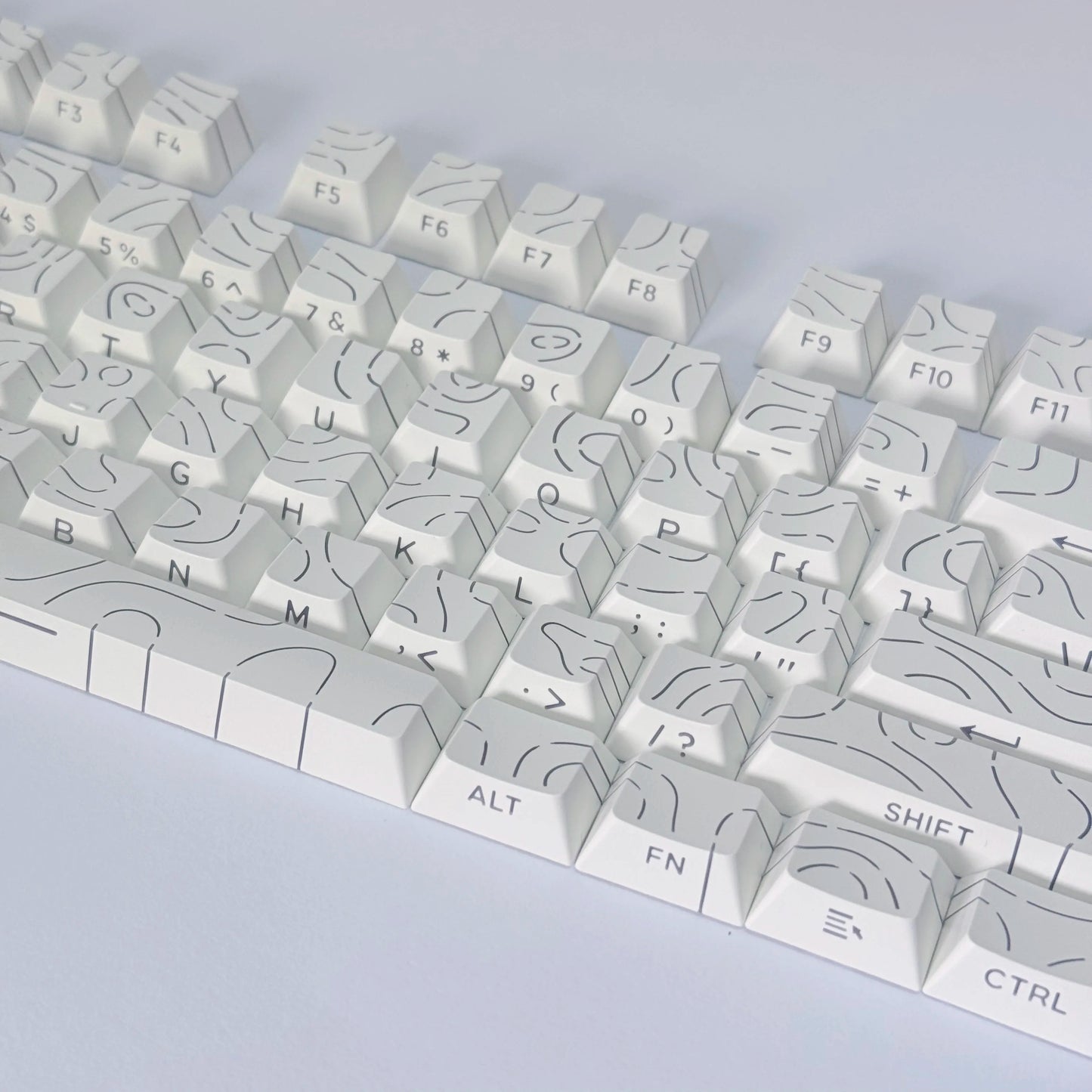 Aurora SideGlow Keycaps – Gradient RGB Shine-Through PBT