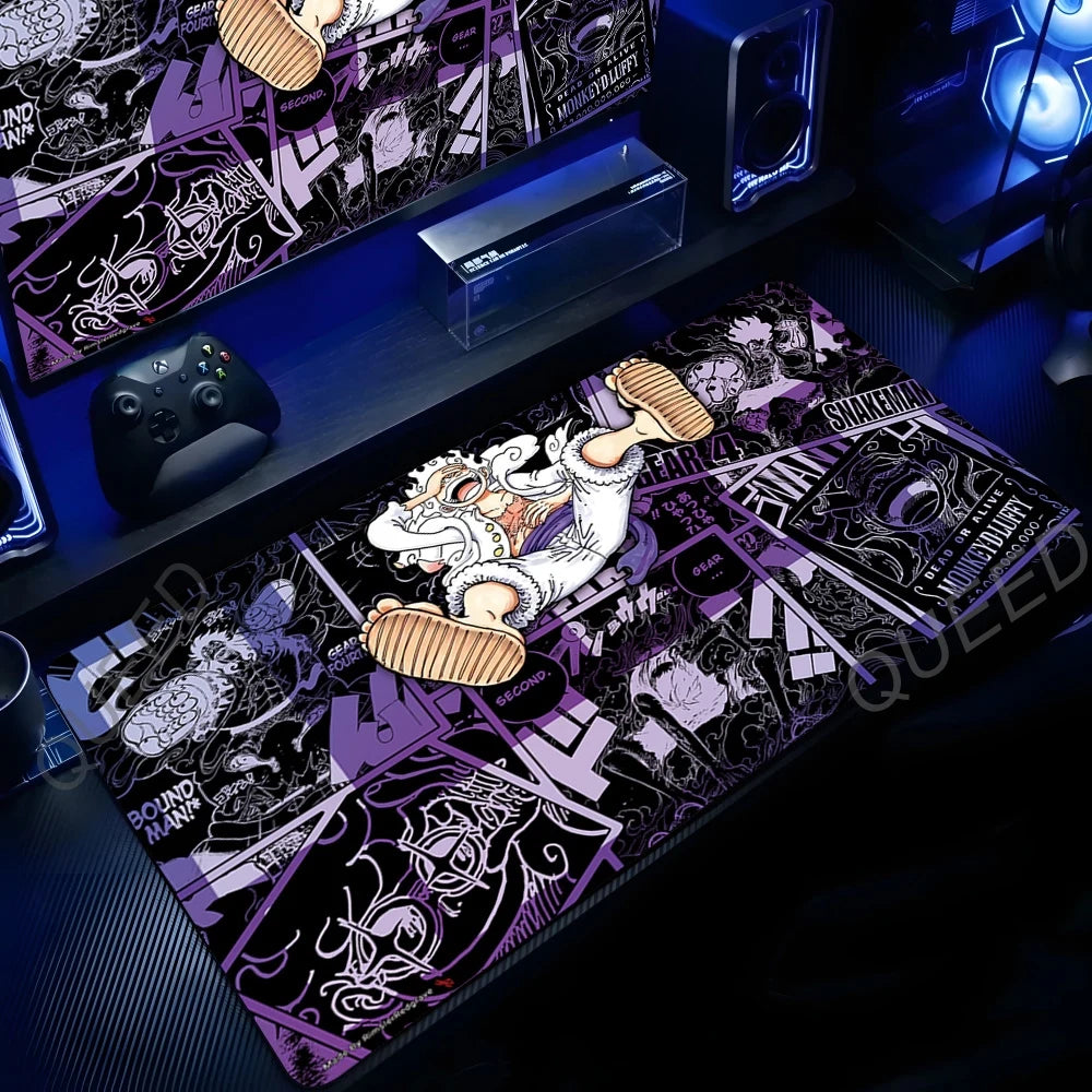 ☠️ One Piece Anime XXL Gaming Mouse Pad – Straw Hat Desk Mat