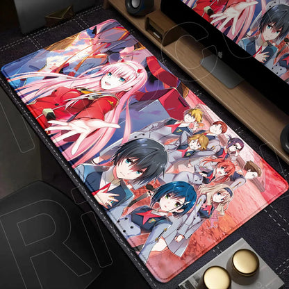 Zero Two Crimson Darling Desk Mat – Darling in the FranXX Anime Mousepad