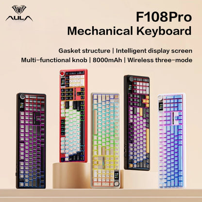 AULA F108Pro Tri-Mode RGB Keyboard