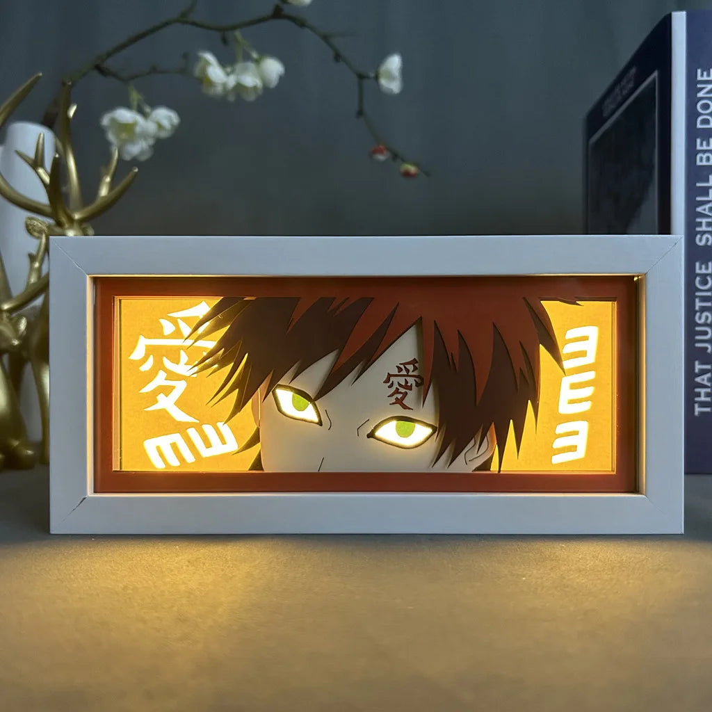 Uchiha Sasuke & Uzumaki Naruto 3D Anime LED Light Box