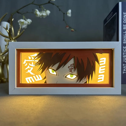 Uchiha Sasuke & Uzumaki Naruto 3D Anime LED Light Box