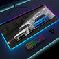 RGB Car Gaming Mouse Pad – LED Desk Mat