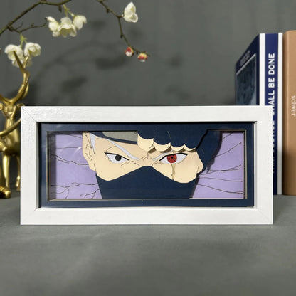 Uchiha Sasuke & Uzumaki Naruto 3D Anime LED Light Box