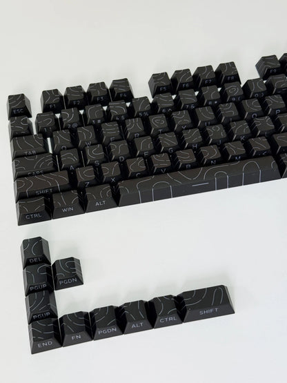 Aurora SideGlow Keycaps – Gradient RGB Shine-Through PBT